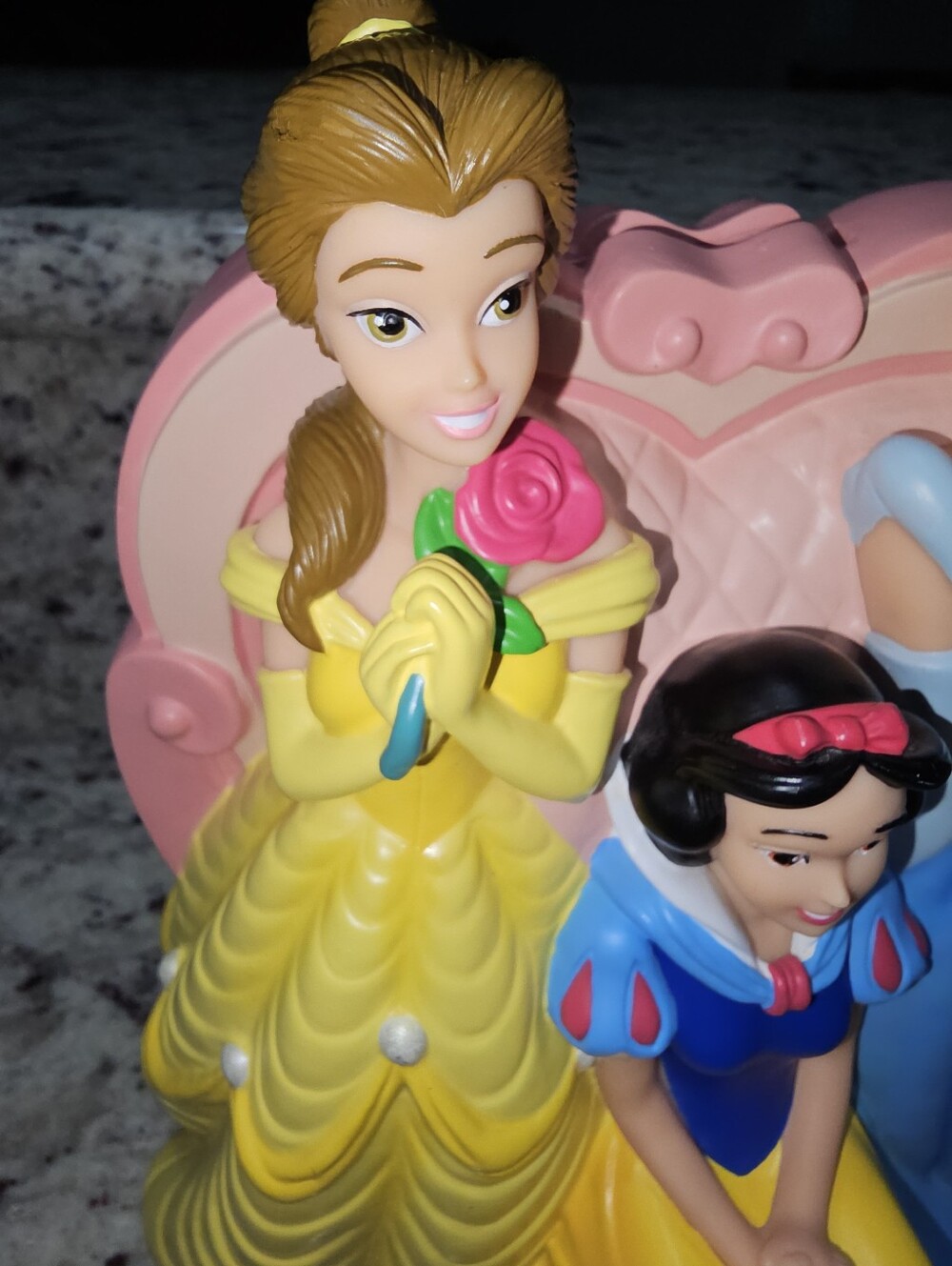 90s Disney Store Princess Coin Bank - Belle, Snow White & Cinderella - Picture 4 of 15